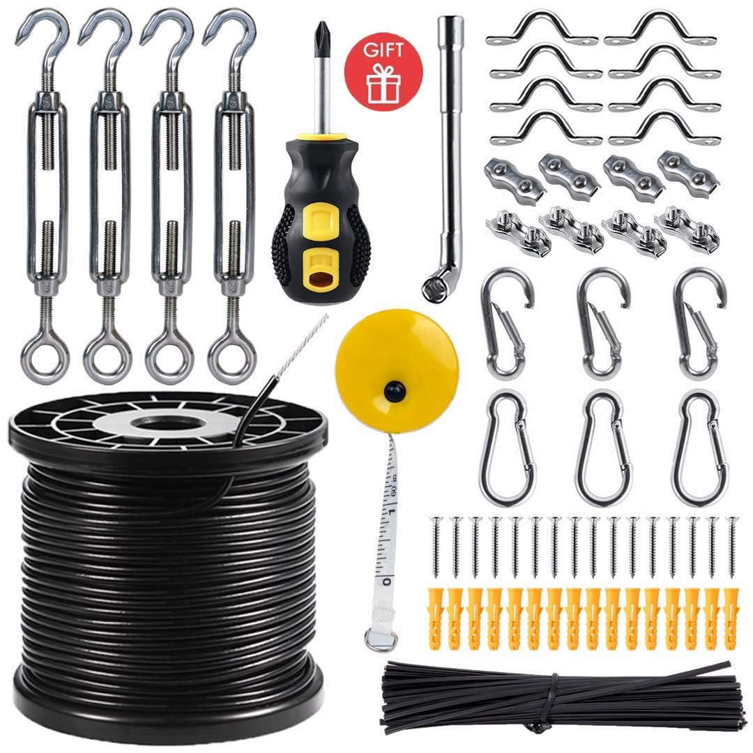 Kit Para Colgar Luces Newleray, Cable De Acero De 50 M