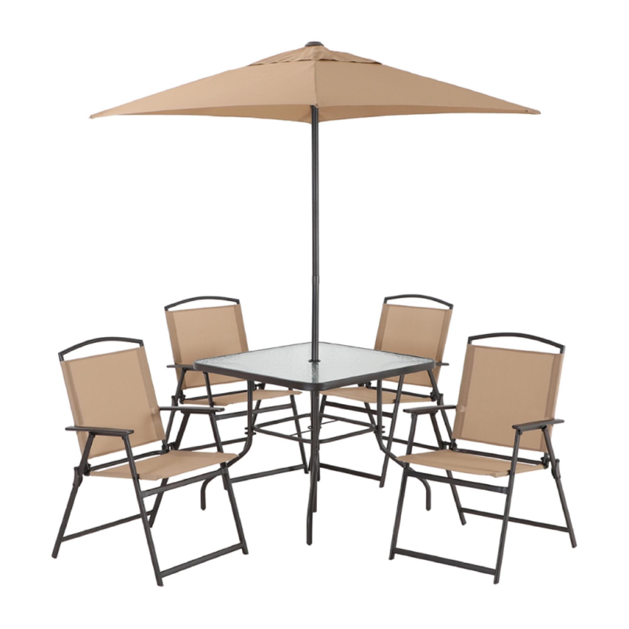 Mainstays - Juego Terraza 6 Piezas Hplr8693-G Café - Beige