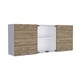 thumbnail image 1 of Mueble de Cocina Mural Miel Y Blanco 6 Puertas 1.5 vidrio Blanco y Miel, 1 of 7