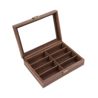 Ioensy - Caja Expositora De Gafas De Sol, Caja De Almacenamiento Para Gafas Para Mujeres Y Hombres, Adorno, Regalo Ideal, 8 Rejillas