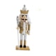 thumbnail image 5 of Figura decorativa de Cascanueces de Navidad, muñeco tradicional de Cascanueces, decoración navideña para centro de mesa, estante de mesa para el hogar Oro, 5 of 5