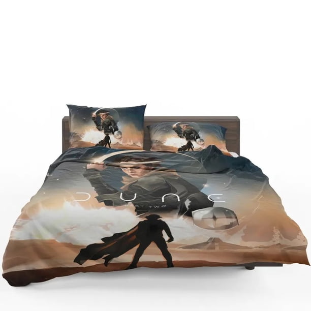 Timothee Chalamet Dune Part Twos Hero Quilt Duvet Cover Set Home Textiles3-Piece Bedding Set