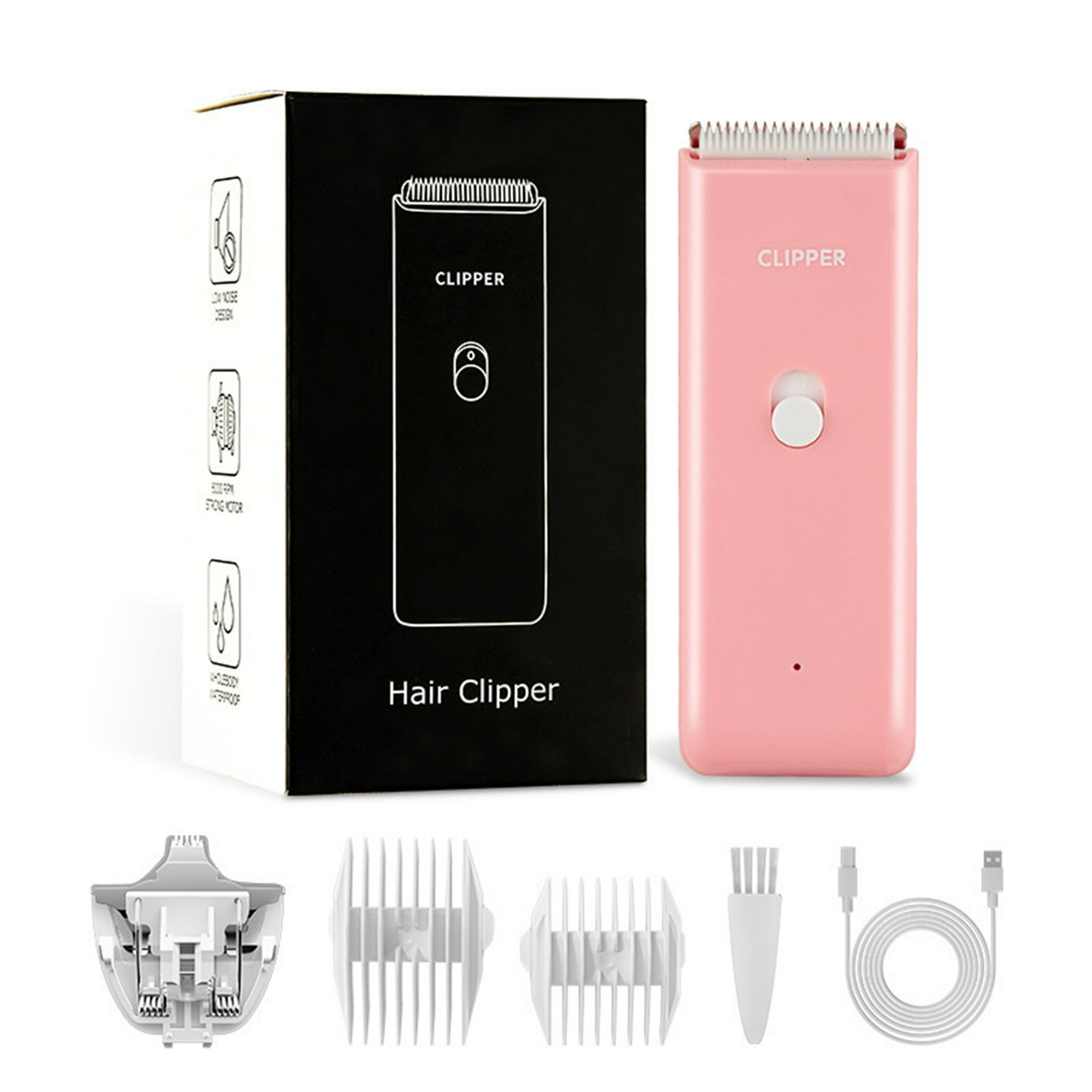 Veat00l - Perro Gato Hogar Pelo Impermeable Clipper Portátil Eléctrico Recargable Usb Mascotas Herramientas De Aseo Bajo Ruido Afeitadora Sin Cordón Recortadora Para Pequeñas Y Grandes