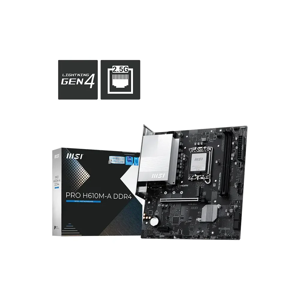 Eyl Store - Placa Madre Msi Pro H610m-a Ddr4 Lga 1700 M.2 Hdmi Displayport M-atx