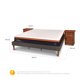 thumbnail image 3 of Cama Europea Curve Bee Comfort King + Veladores Milán, 3 of 11