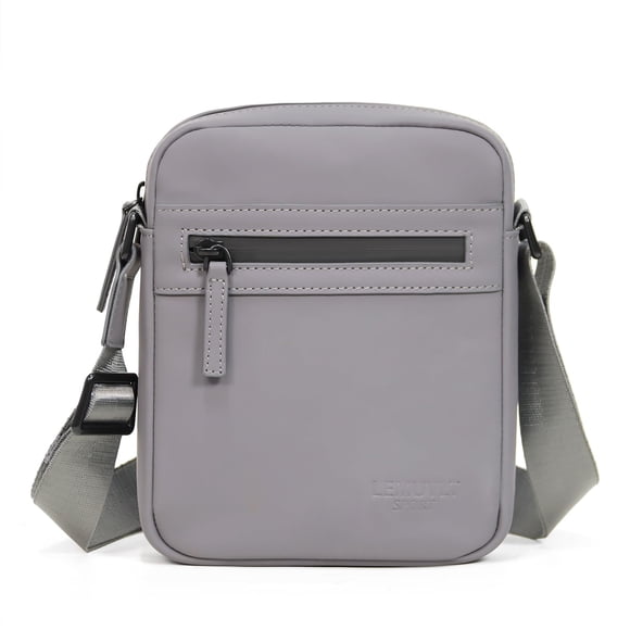 Bolso bandolera Lemuvlt M gris mate impermeable