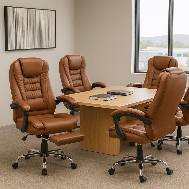 Space Home - Silla De Oficina Giovanni Económica Gerencial Reclinable