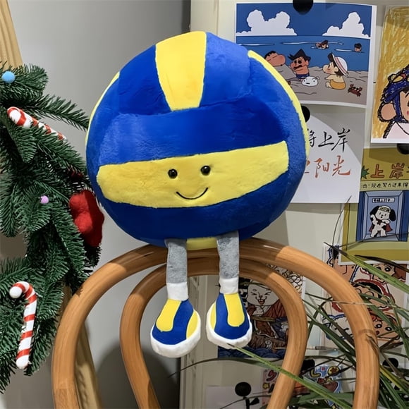 Peluche XIZHI, bonito balón de voleibol de fútbol para niños, 35 cm