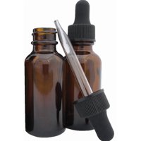 Dropper Stop - Frascos Cuentagotas Dropperstop De Vidrio Ámbar De 30 Ml, Paquete De 2