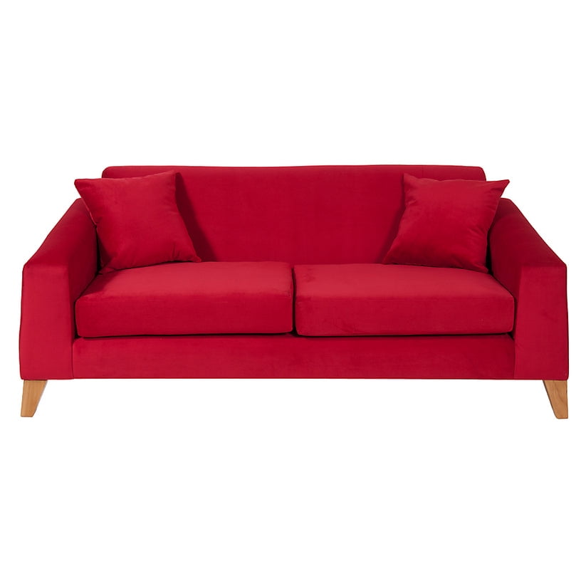 Barra Design - Sofá Finland 3c Felpa Rojo