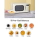 thumbnail image 3 of Horno microondas COMFEE' Retro de 0.7 pies cúbicos/700 W, color crema AM720C2RA-A, 3 of 8