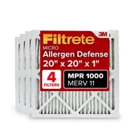 Filtro De Aire Filtrete Ac Furnace 20X20X1 Merv 11 Mpr 1000 4Pk
