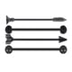 thumbnail image 1 of Aretes Con Barra Industrial De Acero Inoxidable De 4 Piezas, Negro, 1 of 3