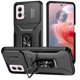thumbnail image 1 of Funda Armada para Motorola Moto G Power 2024 con Tapa Deslizante y Soporte Magnético Giratorio Negro, 1 of 5