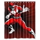 thumbnail image 1 of Cortina de ducha de los Power Rangers, juego de cortina de baño con ganchos, tamaño 60 x 72 pulgadas, 1 of 3