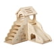 thumbnail image 5 of Casa de madera para hámster, escondite de hámster, escondite, suministros de escondite, jaula de juguete de madera, accesorios para Lemmings, hámster, Estilo B, 5 of 5