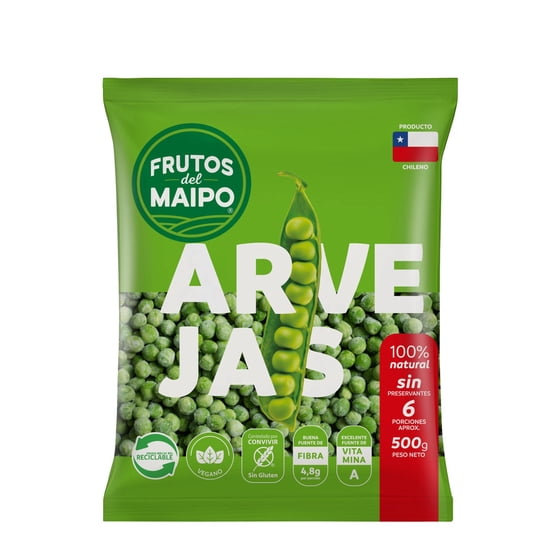 Arvejas Congeladas 500 g Frutos del Maipo