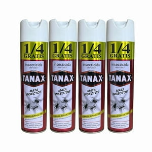 Pack 4 Insecticida Tanax En Aerosol 220Cc Elimina Todo Insecto