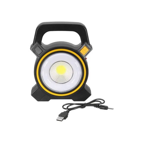 Genérico - Linterna Foco Led Solar Recargable Para Camping Con Usb