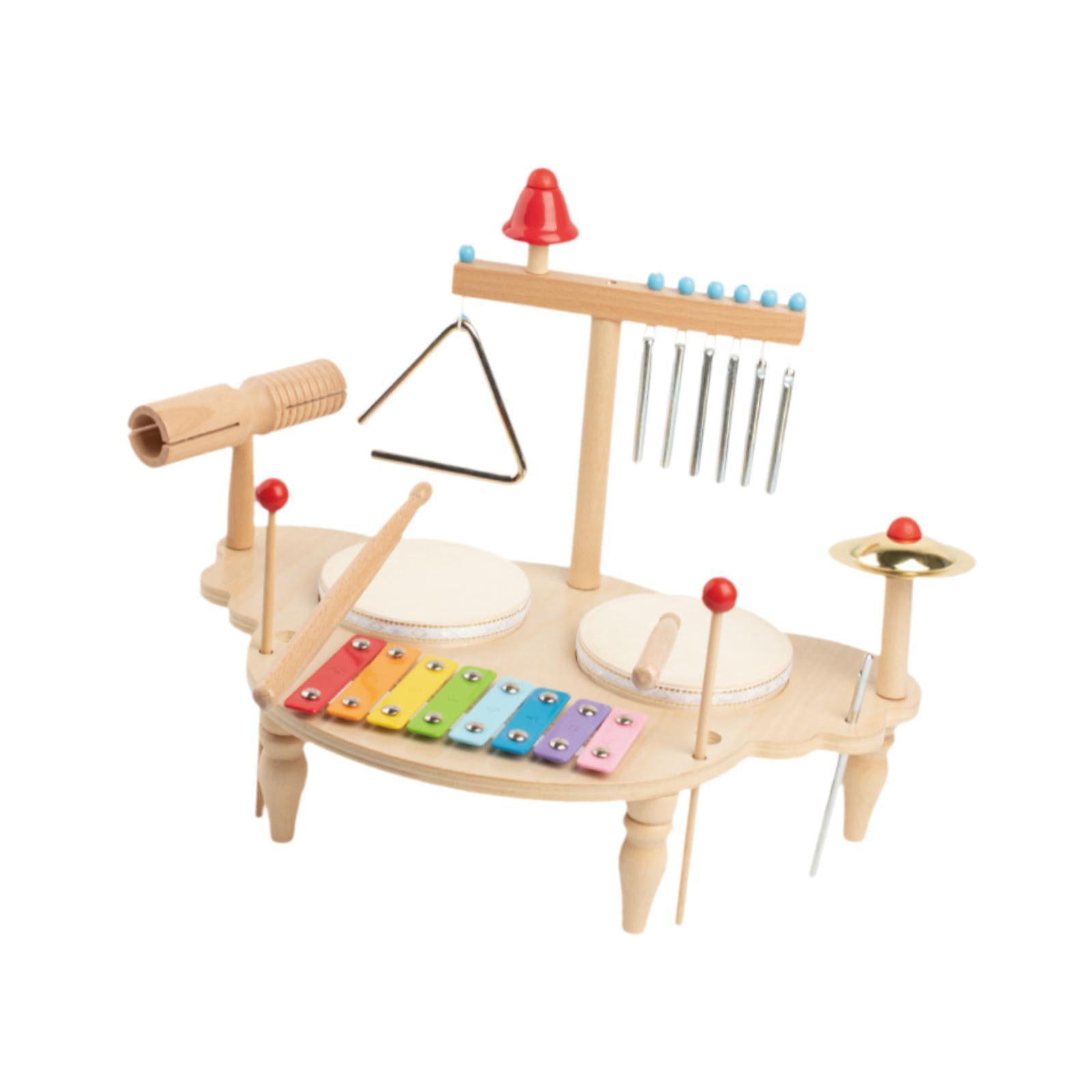 Magideal - Juego De Batería Para Niños, Instrumento Musical Para Bebé, Xilófono, Juguete Musical Montessori Para Niños De 3, 4, 5 Y 6 Años, Regalo De Cumpleaños