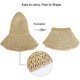 thumbnail image 3 of Gorra De Playa De Ala Ancha Con Sombrero De Paja Para Mujer Color Beige, 3 of 7