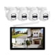 thumbnail image 1 of Kit NVR Srihome 4 camaras IPC047 PTZ Wifi + NVR NVS010 con pantalla 8CH, 1 of 5