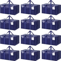 Bolsas De Mudanza Fygrip Extra Resistentes, Grandes, Paquete De 12 Unidades, Azul Oscuro