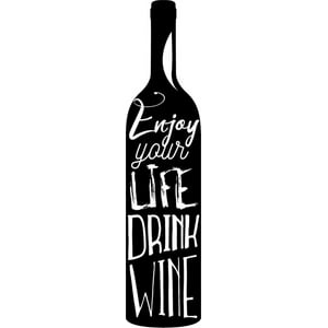 Rienda Libre Graphics - Decomural Enjoy Life Drink Wine Kitchen Ws-46178