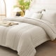 thumbnail image 1 of Juego de Edredón Beige CozyLux King Size de 7 Piezas Ropa de Cama Suave, 1 of 8