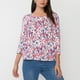thumbnail image 3 of Polera Mujer Manga 3/4 Focal Print Ecru Corona, 3 of 5