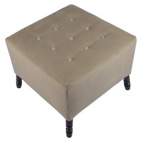 Máxima Design - Pouf Alejandro Beige Felpa 54X54X44 Cm