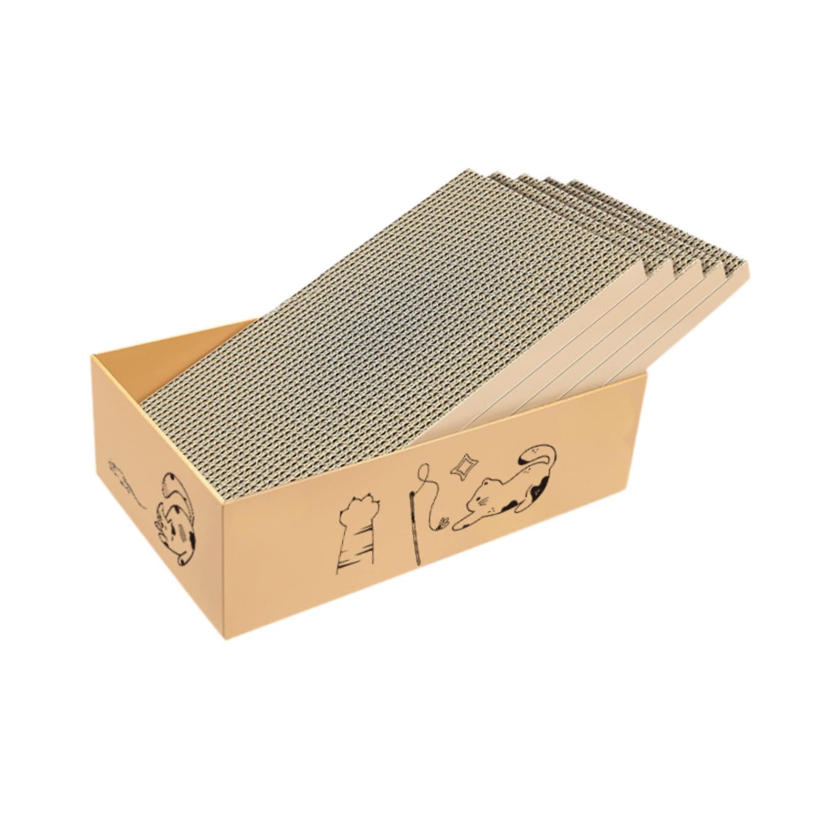 Magideal - Padera De Reemplazo De La Caja De Rayas De Gato Con La Almohadilla De Rayado Con La Caja De Rascadores Los Rascadores De Cartón Protegen Los Muebles