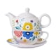 thumbnail image 3 of Tetera De Porcelana, Tetera De Pintura Colorida Para El Hogar, Cocina, Hotel, Estilo C, 3 of 3
