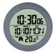thumbnail image 4 of Reloj de pared Digital para baño de 14,6 cm con ventosa, pantalla LCD, calendario versátil y resistente, mes, fecha, día para zona de SPA, lavandería Marco de PP gris, 4 of 5