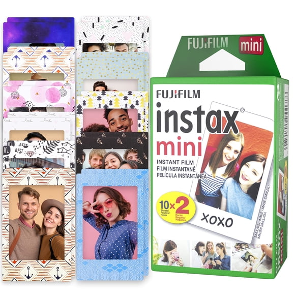 Película Fujifilm Instax Mini Fuji, paquete doble (20 hojas)