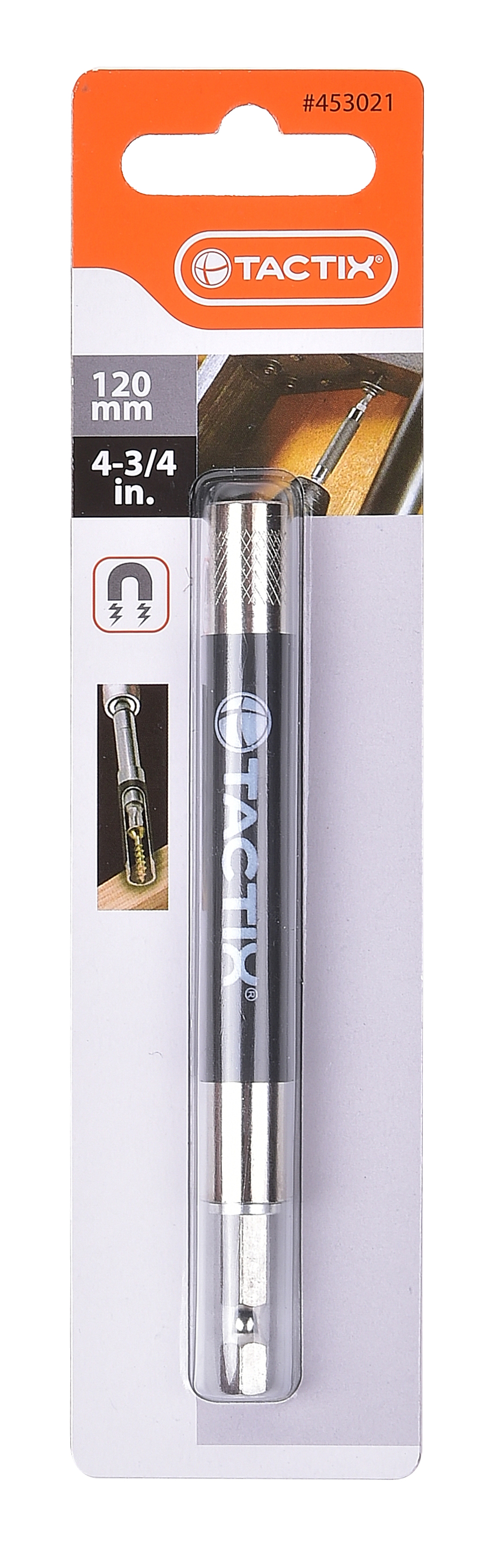 Tactix - Adaptador Guia Magnetica Para Puntas De 1 4 120 Mm