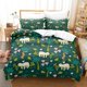 thumbnail image 1 of Kawaii sloth Bedding Set Bed Set Aldult Kid Bedroom Duvetcover Set Bed Sheet Set, 1 of 5