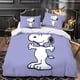 thumbnail image 3 of Snoopy Bedding Set,Microfiber Cartoon Bedding Set Hypoallergenic Duvet Covers with PillowcasesAnimal Characters, 3 of 3