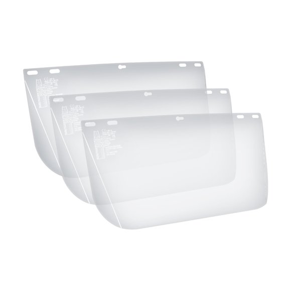 Visor Facial Azul Eagle 20x39 cm Pack de 3 (Visor Transparente)