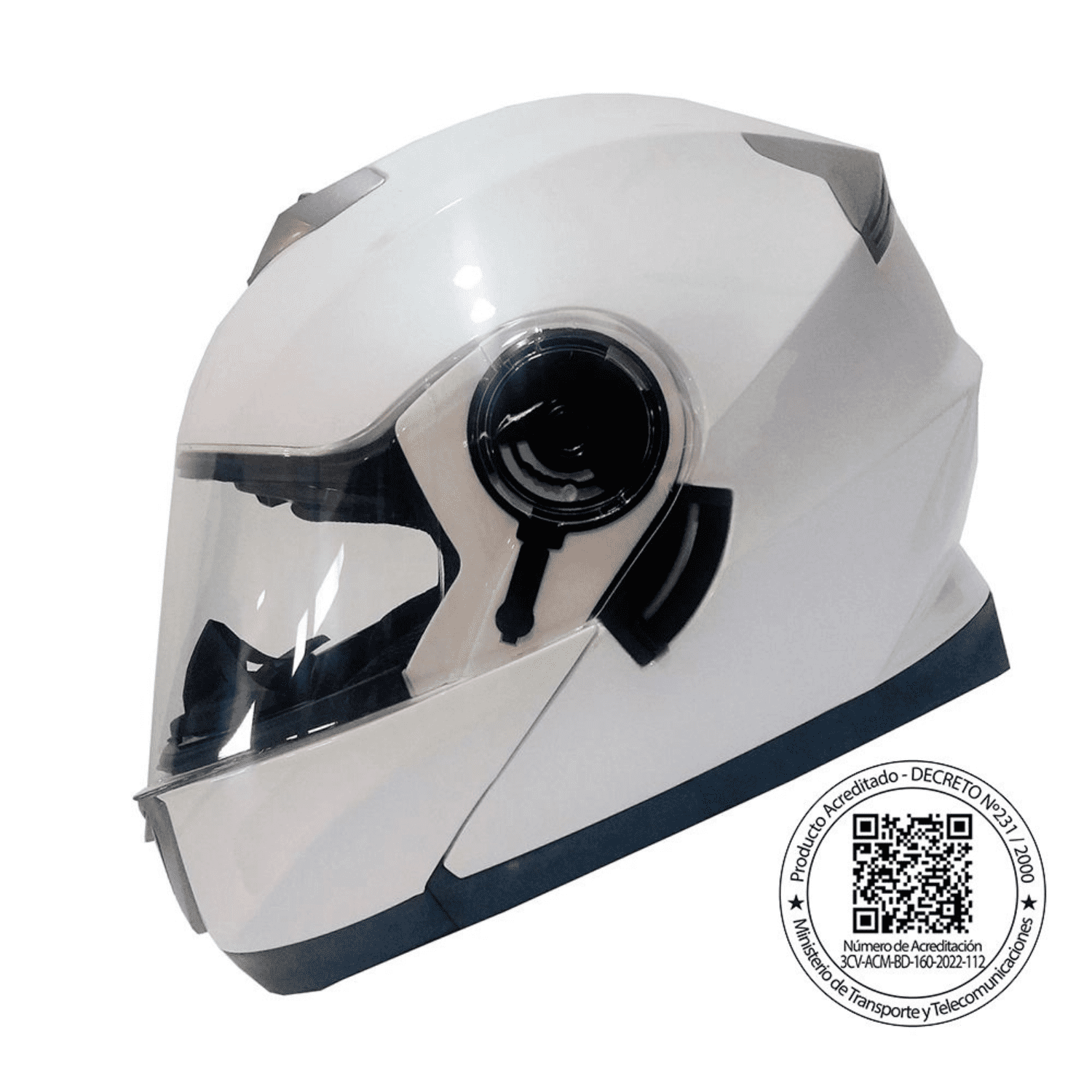 Casco Abatible Ghb 160 Mono Blanco L