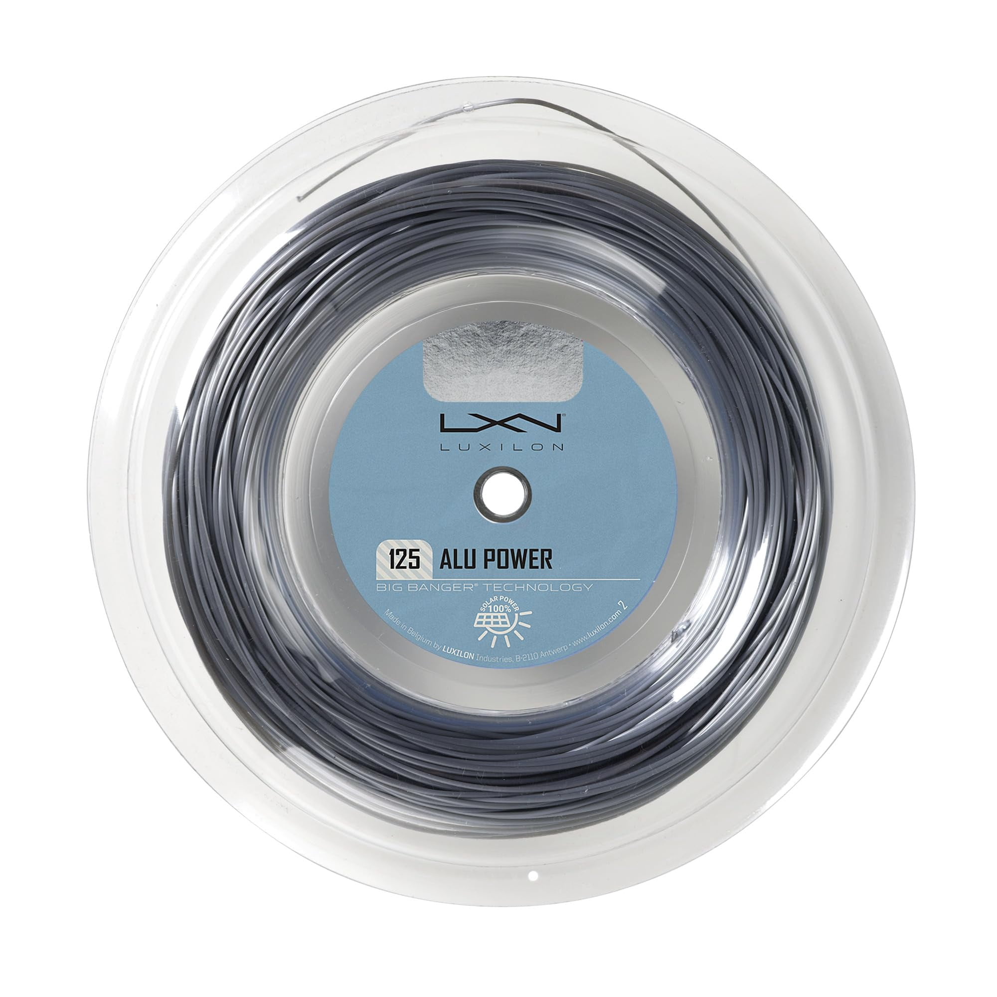 Wilson - Cuerda De Tenis Luxilon Alu Power 125, Rollo De 100 M, Color Plateado