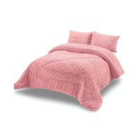 Genérico - Cobertor Elegante De Invierno Trenzado Con Chiporro 1 5 Plaza S38