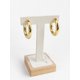 thumbnail image 3 of Argollas Bold con Baño de Oro 18K., 3 of 4