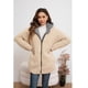 thumbnail image 5 of Chaqueta Mujer Reversible Peluda Invierno Calidad Premium 6072, 5 of 6
