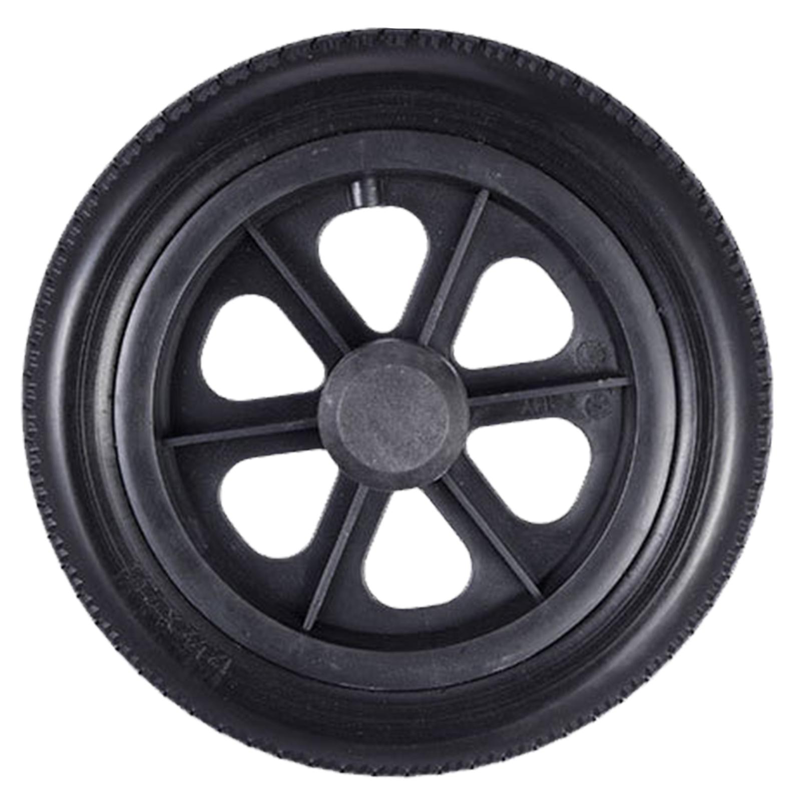 Magideal - Rueda De Repuesto Para Silla De Ruedas De 12 Pulgadas Antideslizante Suave Negro