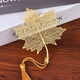 thumbnail image 1 of 1pc Chinese Style Stationery Set: Retro Metal Bookmarks with Ginkgo, Maple Leaf, Lotus Vein - Perfect Student Gift!, 1 of 5