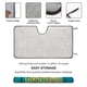 thumbnail image 2 of Escalofríos Parasol para Parabrisas Delantero Protector Plegable, Visera Solar para Auto Bloquea Rayos UV Mantiene tu Vehículo Fresco140cm*76cm, 2 of 6