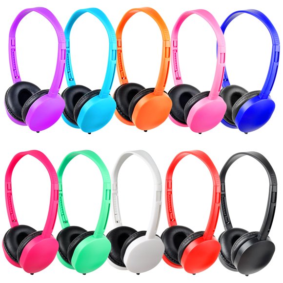 Auriculares MENGLALA para Niños, Paquete de 20, Con Cable 3.5mm, Multicolor