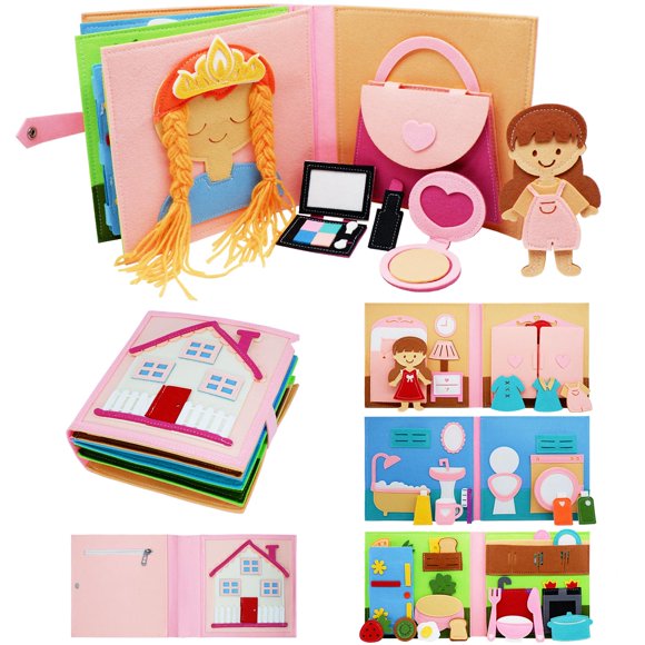 Felt Busy Book BizyKoady Montessori para niños pequeños de 1 a 6 años