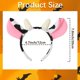 thumbnail image 2 of Diadema Broeify de Orejas y Cuernos de Vaca de Peluche, 2 of 6